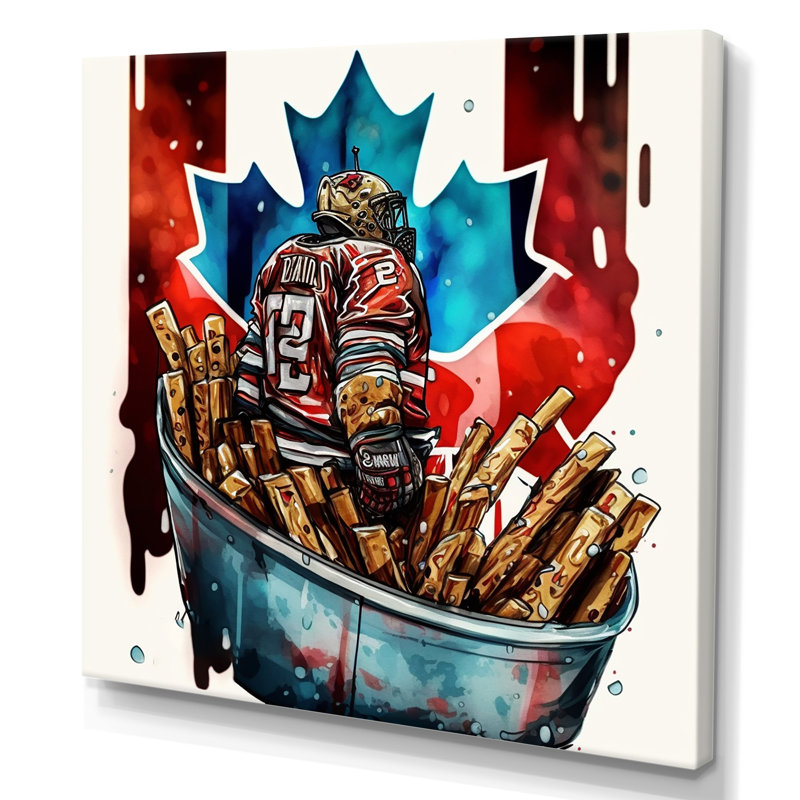 «But Tender in Poutine II», impression sur toile, H 16 po x l 16 po x P 1 po, Toile tendue