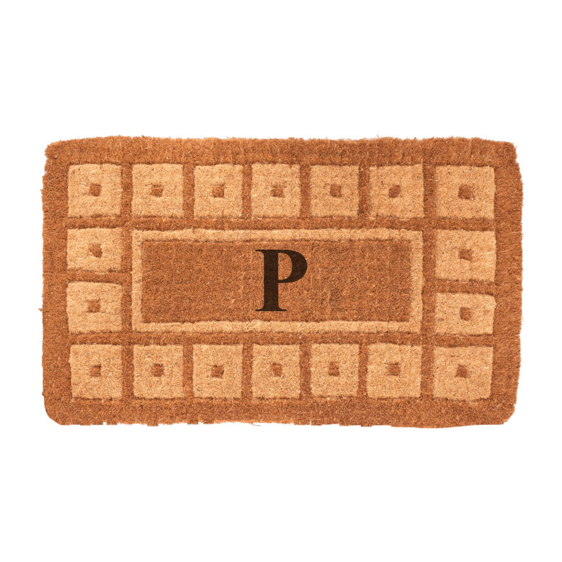 Lynette Geometric Outdoor Doormat, Rectangle 1'6" x 2'6", P