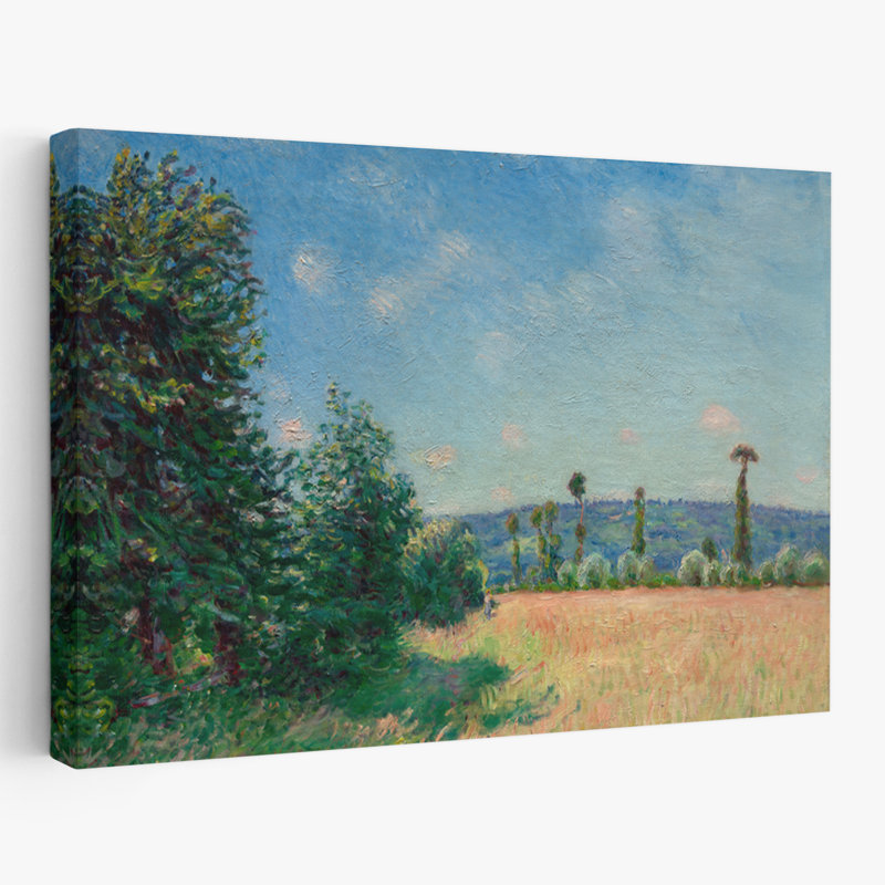 Art du Sahara «Meadows in Morning Sun - Arbres du musée des paysages», H 40 po x l 60 po