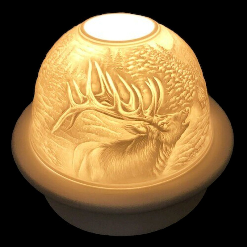 Photophore de table en porcelaine 4 po