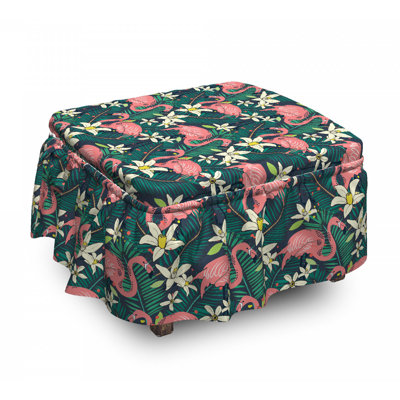 Housse pour repose-pieds sauvage tropic nature