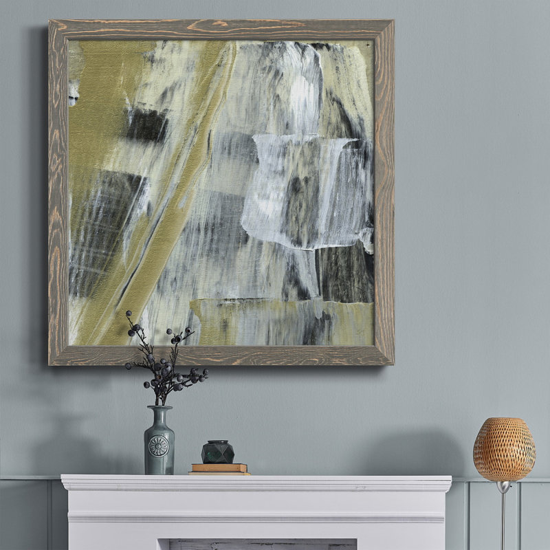«Love Science», art textuel sur toile, H 31,5 po x l 31,5 po x P 1,5 po, Encadré gris