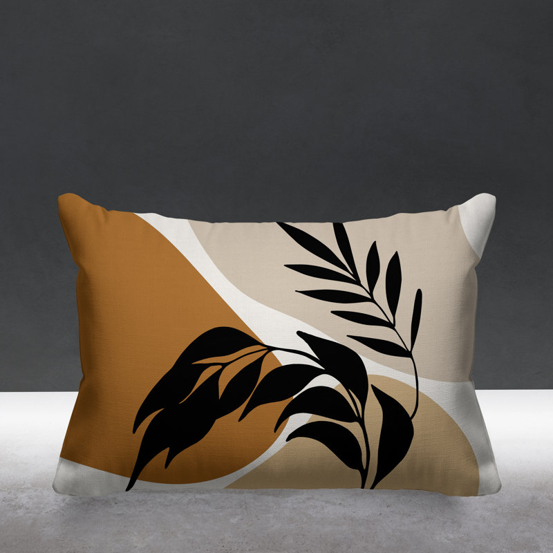 Coussin décoratif intérieur / extérieur Boho, Orange