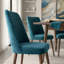 Chaise parsons rembourrée en velours Ackley-1125912042