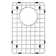 Karran 9 In. X 14 In. Stainless Steel Bottom Grid Fits Small Bowl on Qt-721 and Qu-721