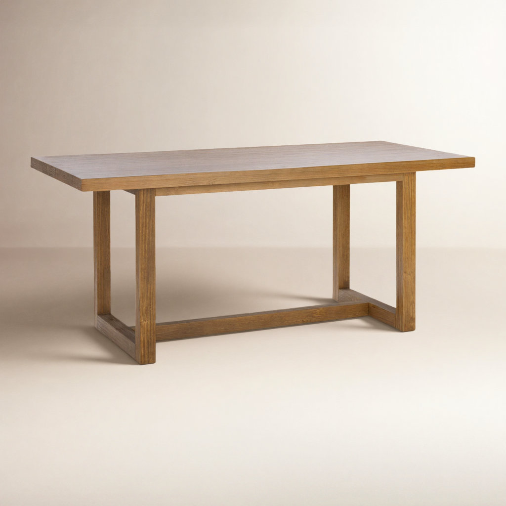 Modica 70" Pine Dining Table, Honey Brown