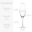 Ensemble de 4 verres à vin mousseux Galateo