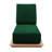Varenna Outdoor Teak Wood Chaise Lounge , Sunbrella Cushion Included-95126881