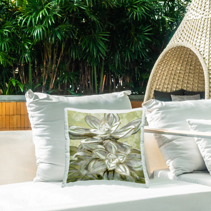 Housse et insert de coussin décoratif carré en polyester pour l'intérieur et l'extérieur