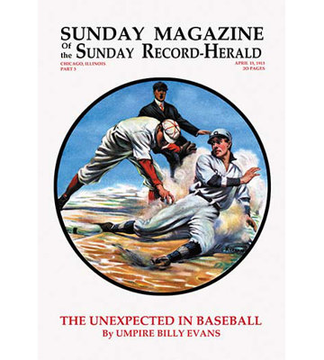 « the inattendue in baseball », affiche rétro