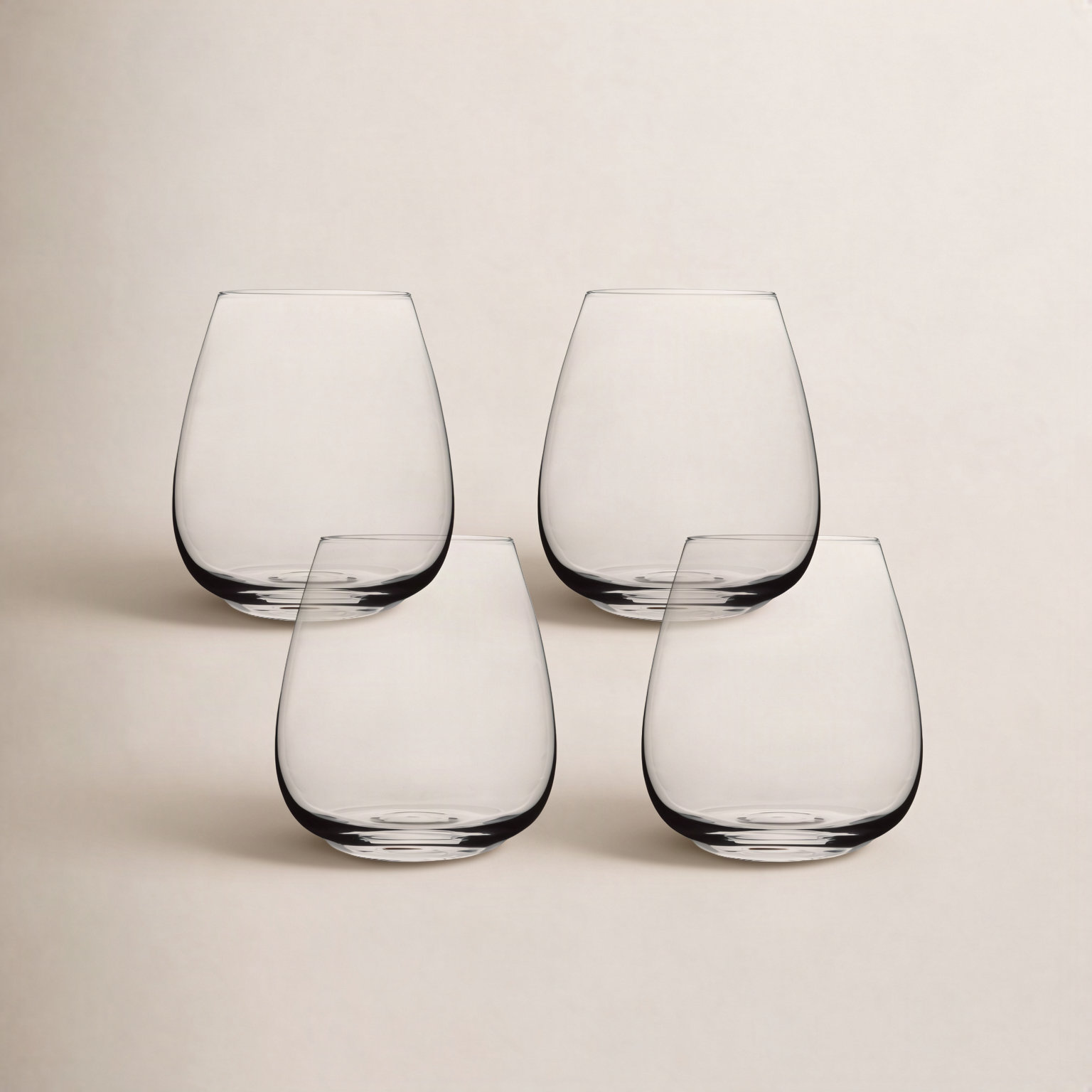 Handmade Stemless Wine Glass, 16 oz.