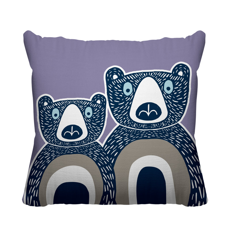 Coussin Berny, 15 po x 15 po, Iris, Carré