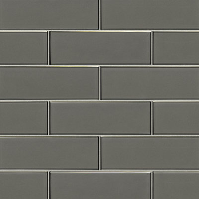 Rivella Subway 4 in. x 12 in. Glossy Glass Wall Tile