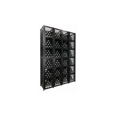 Honya 384 Bottle Floor Wine Bottle Rack in Matte Black by Rebrilliant