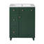 Meuble-lavabo 24 po avec lavabo en céramique 24 po, 2 tiroirs, 1 porte à fermeture en douceur Forest-1628650270