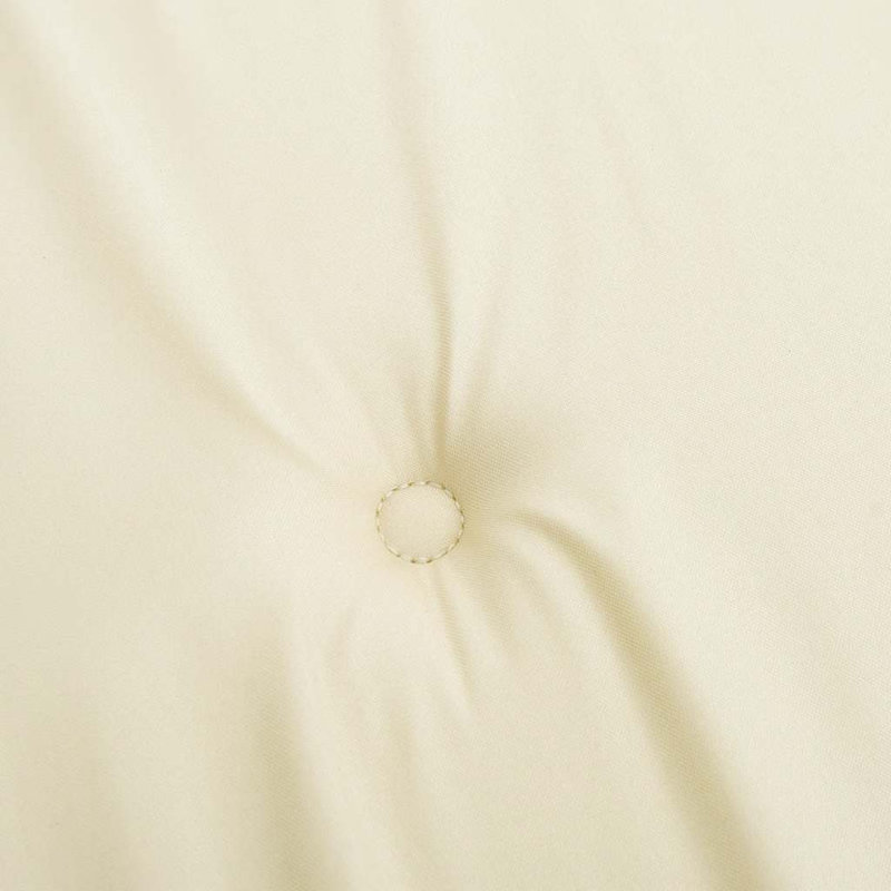 Outdoor Seat Cushion, 15.7" x 15.7" x 1.2", Cream