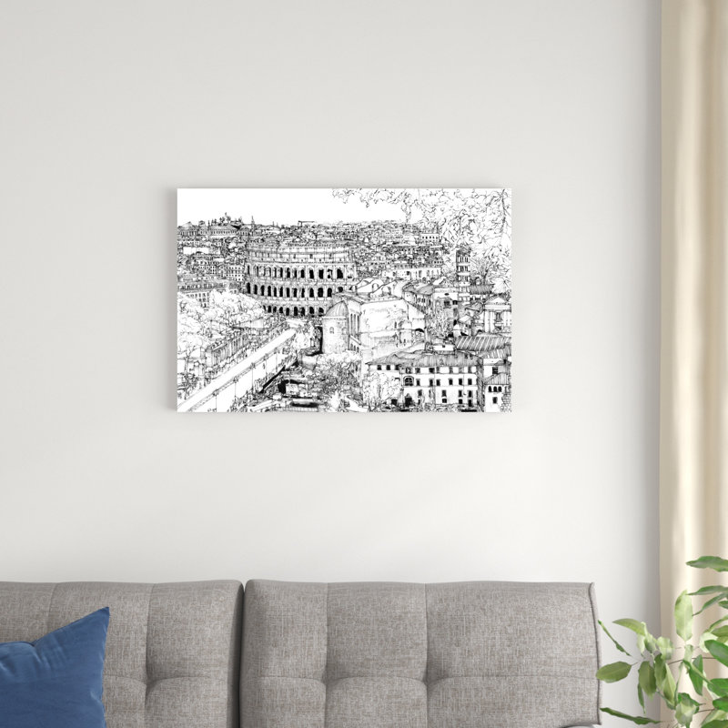 Tour de l'Europe III, H 20 po x l 30 po x P 1,25 po