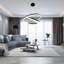 3 Rings 80cm Tiered Chandelier,Modern Dimmable LED Acrylic Crystal Chandelier Pendant Lighting