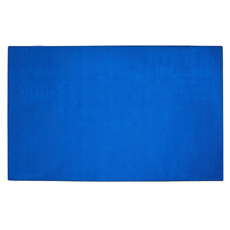 Solid Blue Blend Rug Indigo/Denim Rectangle, Retangle 6' x 8'6"