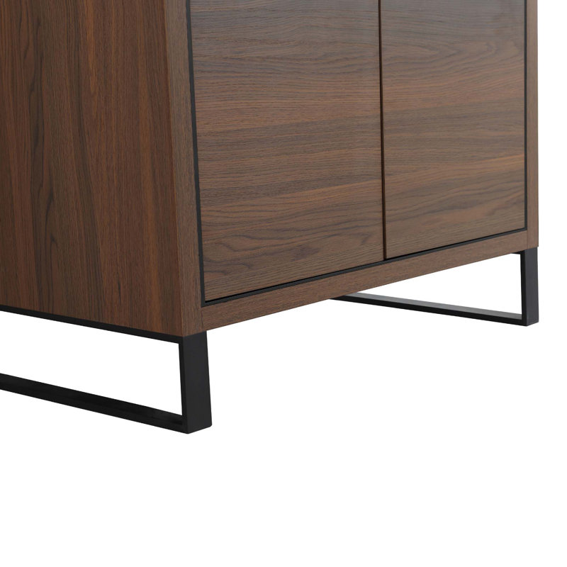 30'' Single Bathroom Vanity Set, Matte Black, Walnut