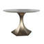 Top Brass Round Stone Dining Table