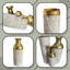 Grand vase de sol décoratif en métal émaillé, lot de 3
