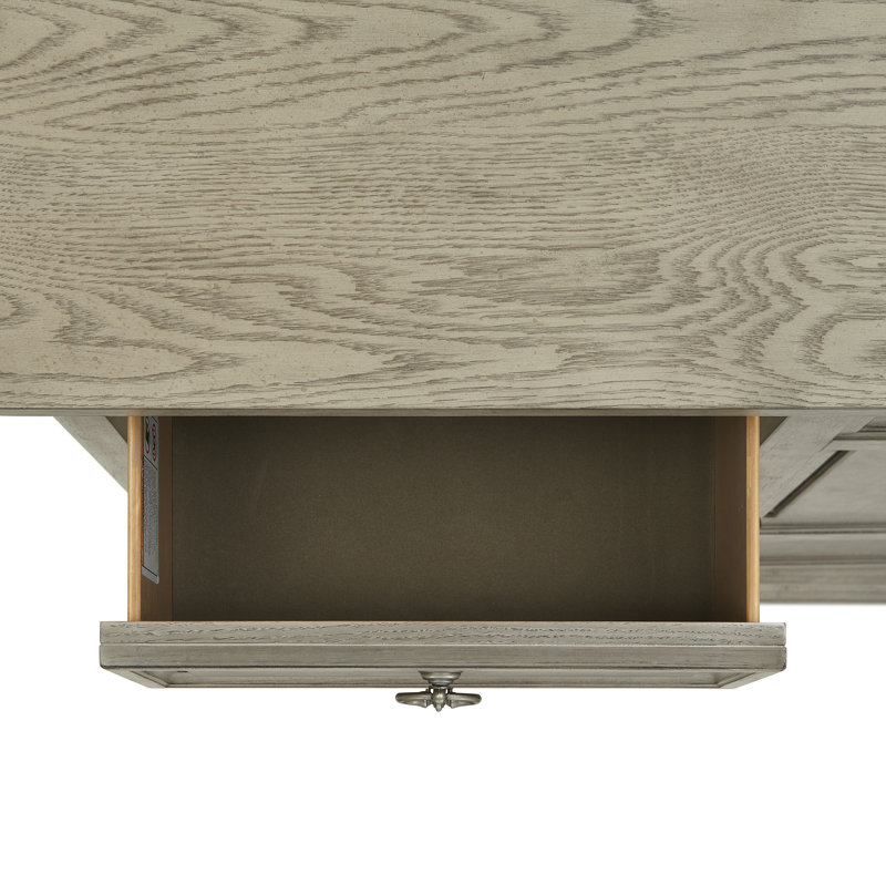 Commode à 5 tiroirs Alcott Hill® Darothy en gris clair