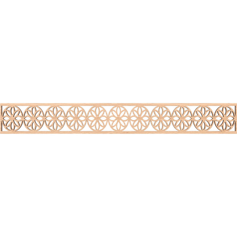 Moulure Blume, Chêne rouge, H 6 po x l 46,5 po x P 0,375 po
