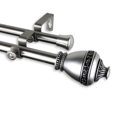 Tringle à rideaux double réglable 0,81 po Kinbrae