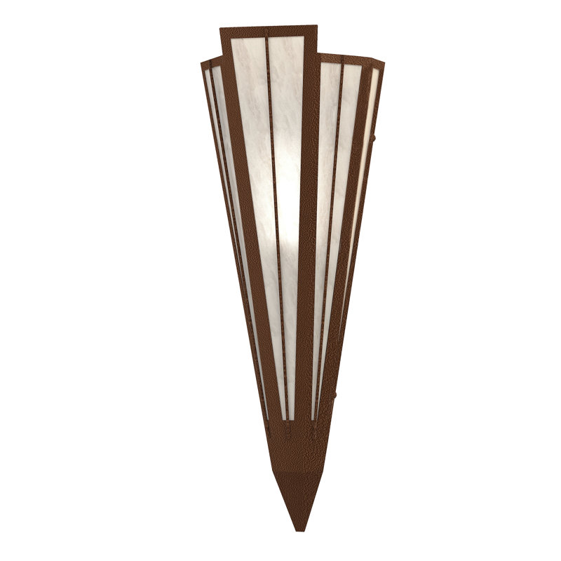 Brum 1 - Light Flush Mounted Sconce, Sepia Brown