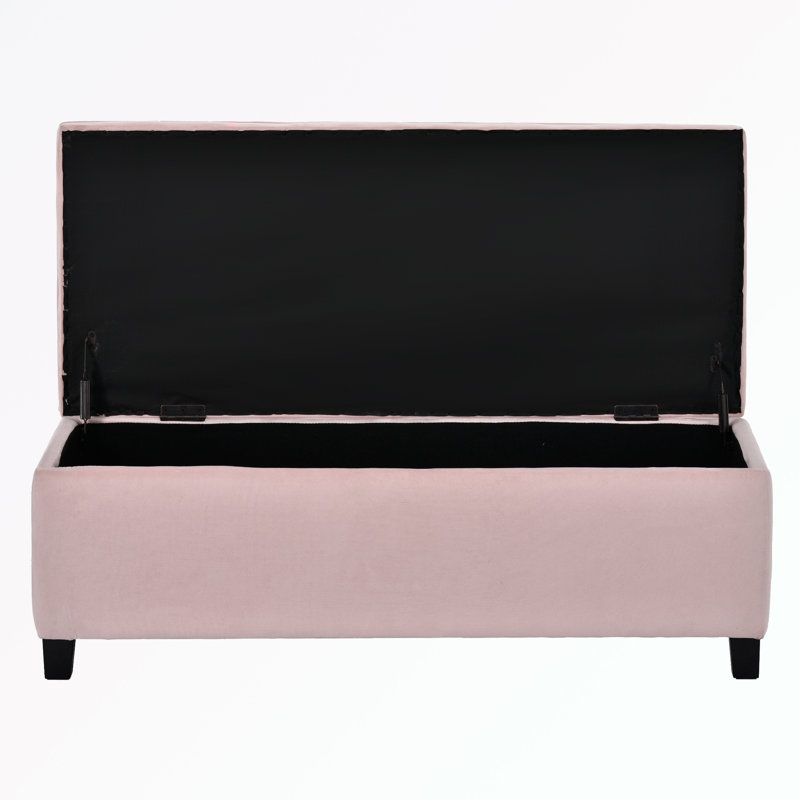 Banc de rangement à couvercle rabattable Droitwich, Rose
