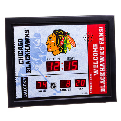 Horloge murale bluetooth NHL