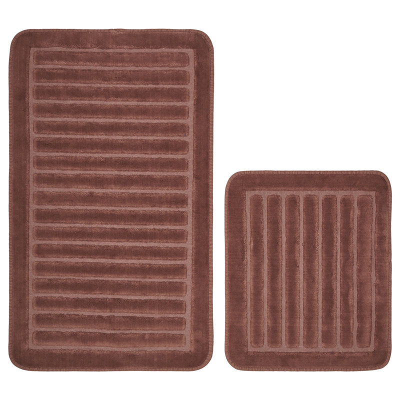 Ensemble de tapis de bain 2 pièces Endorina, Brun