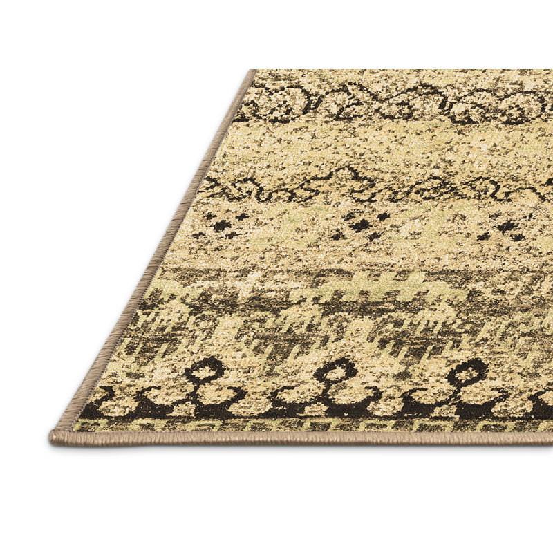 Washable Striped Indoor Rug, Rectangle 2' x 4'