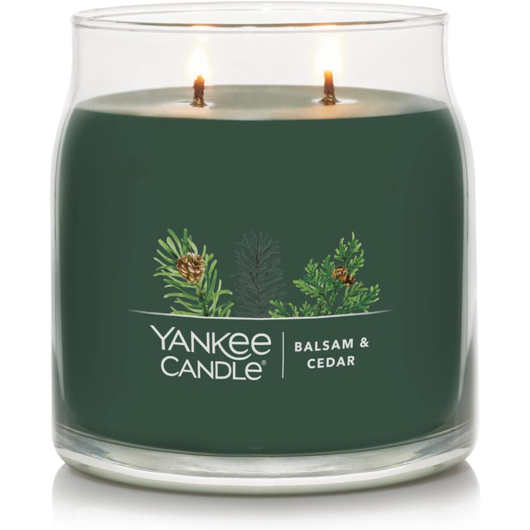 Balsam & Cedar Scented Jar Candle ToccoLeggero 