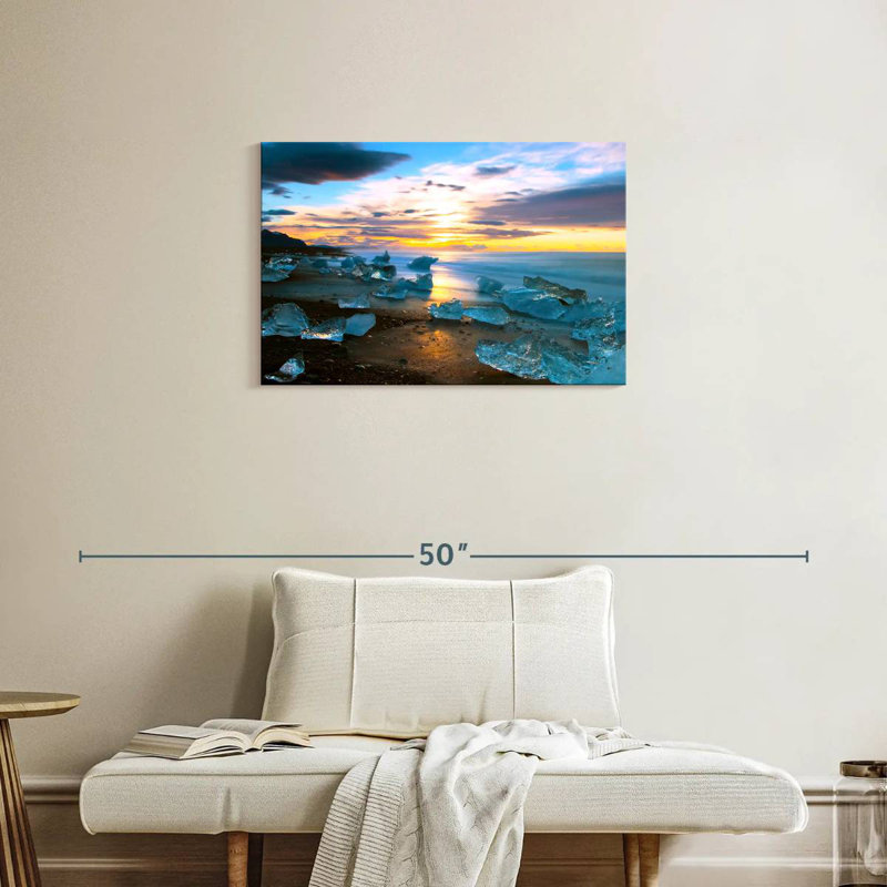 Gillard Icy Ocean Beach, 20" H x 30" W