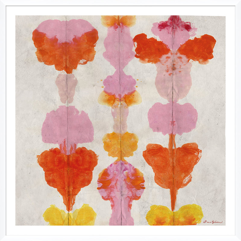 «Blot» par Dana Gibson - Peinture encadrée sur papier