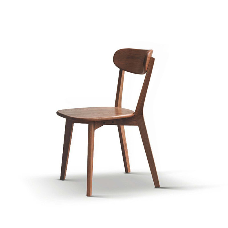 Chaise en bois Nature, Noyer, 4