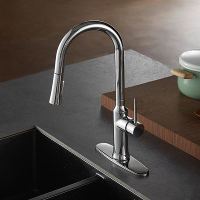 Kingston Brass New York Single-Handle Pull-Down Kitchen Faucet