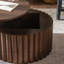 Table basse ronde avec table de thé robuste-918254891