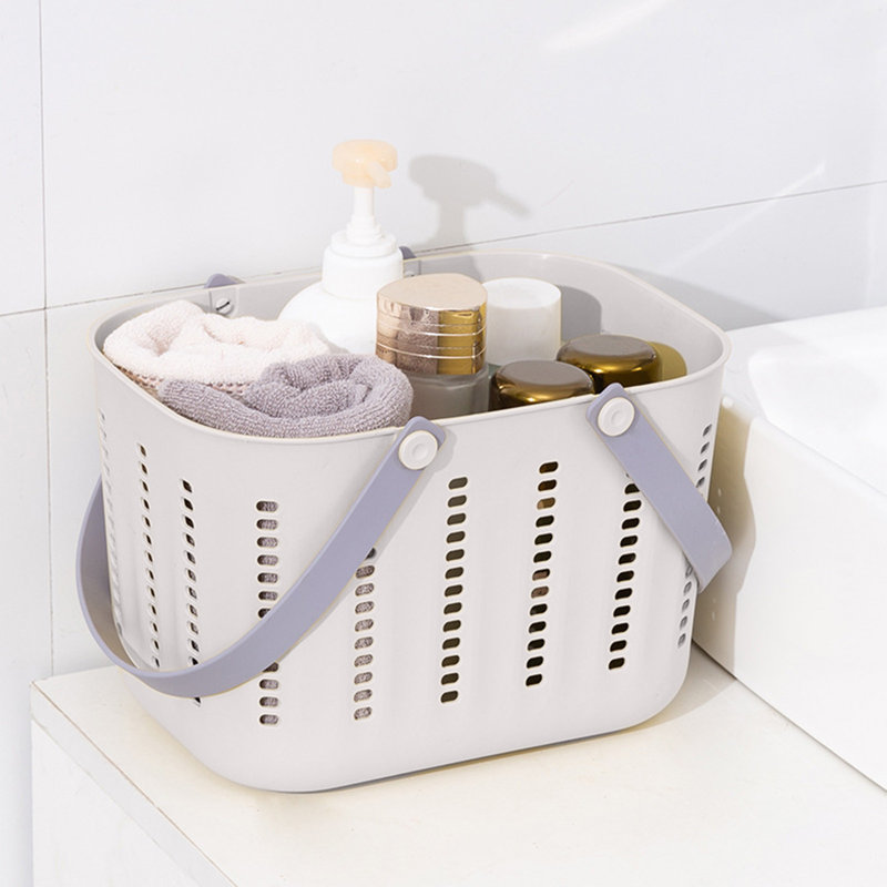 Panier de bain pour salle de bain, Blanc