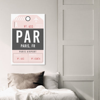 " Paris Airport Luggage Tag "