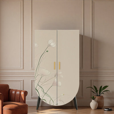 Bedroom French cream style storage wardrobe