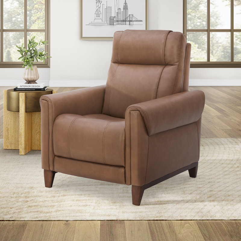 Fauteuil inclinable électrique Power High Leg P2, Mélange de polyester brun