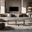 Vintage coffee table with smooth rounded edges-106325222