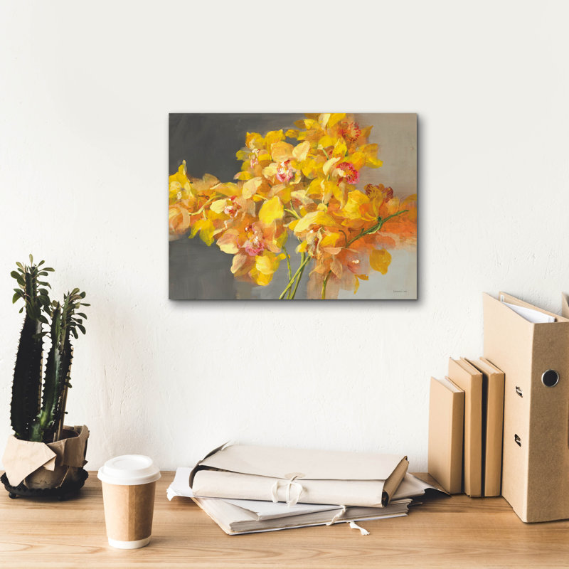 «Orchid Dreaming» par Danhui Nai, art mural sur toile, H 12 pi x l 16 pi