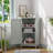 Bathroom Cabinet Triangle Corner Storage Cabinet With Adjustable Shelf Modern Style MDF Board-190464315