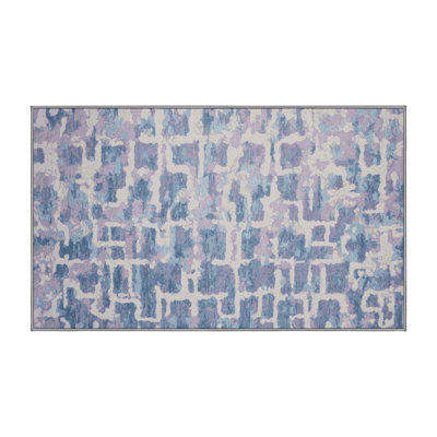 Tapis gris lavable à la machine