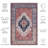 Pashen Performance Machine Washable Oriental Rug-1225380742