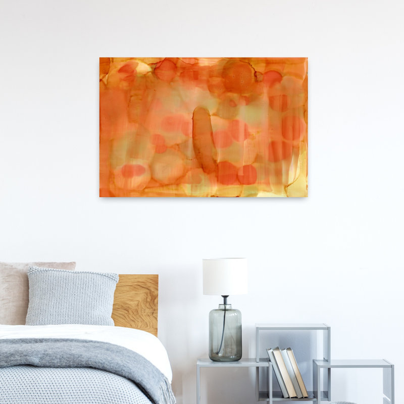 Art contemporain contemporain au coucher du soleil, H 24 po x l 36 po